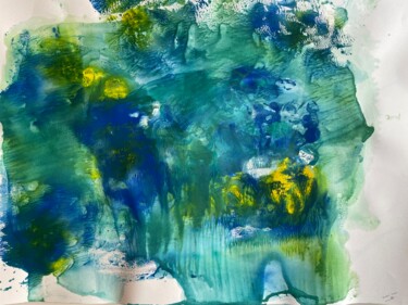 Картина под названием "Essai Monotypie" - Sophie Debrade, Подлинное произведение искусства, Акрил