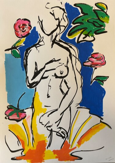绘画 标题为“Venus” 由Sophie Debrade, 原创艺术品, 标记