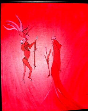 Peinture intitulée "Fécondité" par Sophie Dubau, Œuvre d'art originale, Huile