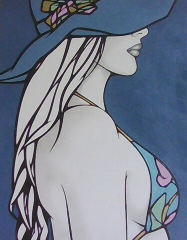 Disegno intitolato "Summer" da Sophie Dumont (heavenly), Opera d'arte originale, Acrilico