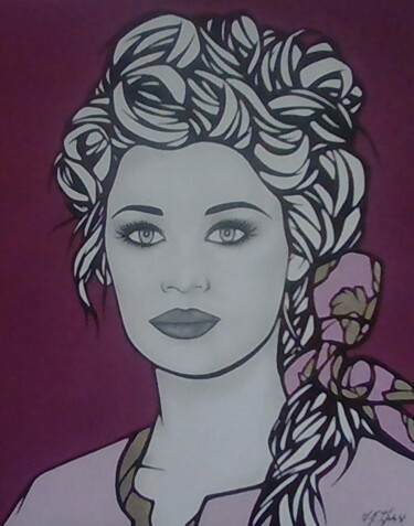 Drawing titled "Louise" by Sophie Dumont (heavenly), Original Artwork, Acrylic