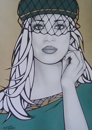 Drawing titled "Christabel." by Sophie Dumont (heavenly), Original Artwork, Acrylic