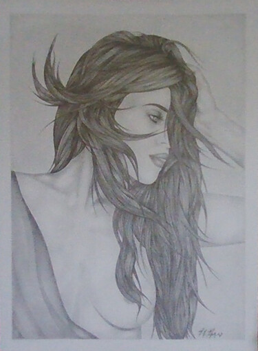 Dessin intitulée "Aeryn." par Sophie Dumont (heavenly), Œuvre d'art originale, Crayon