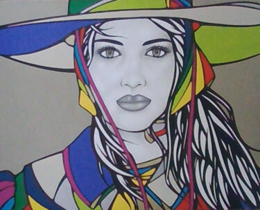 Drawing titled "Belen." by Sophie Dumont (heavenly), Original Artwork, Acrylic