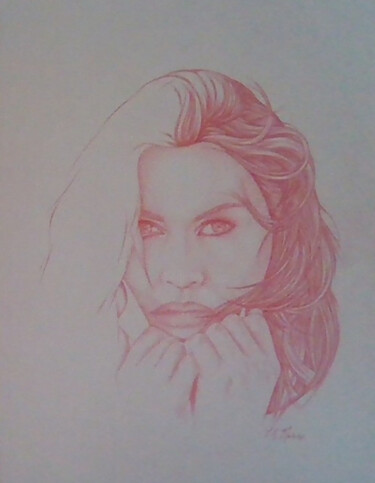 Dessin intitulée "TAMARA." par Sophie Dumont (heavenly), Œuvre d'art originale, Crayon