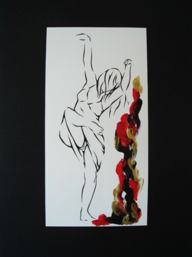 Dessin intitulée "Danse contemporaine…" par Sophie Dumont (heavenly), Œuvre d'art originale