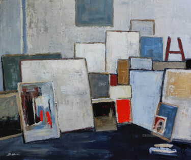 Malerei mit dem Titel "ateliers XI" von Sophie Dumont, Original-Kunstwerk, Öl