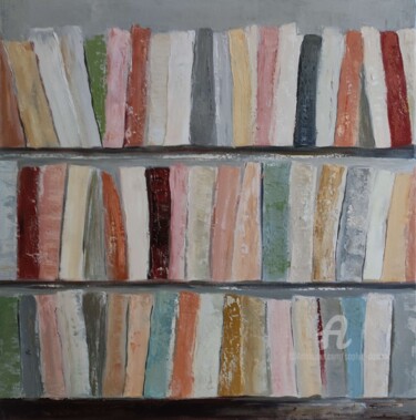 Painting titled "Une histoire sans f…" by Sophie Dumont, Original Artwork, Oil Mounted on Wood Stretcher frame