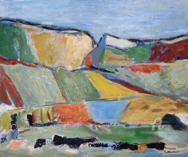 제목이 "A l'orée des champs"인 미술작품 Sophie Dumont로, 원작, 기름 나무 들것 프레임에 장착됨