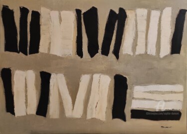 Pintura titulada "jeu de mots" por Sophie Dumont, Obra de arte original, Oleo Montado en Bastidor de camilla de madera