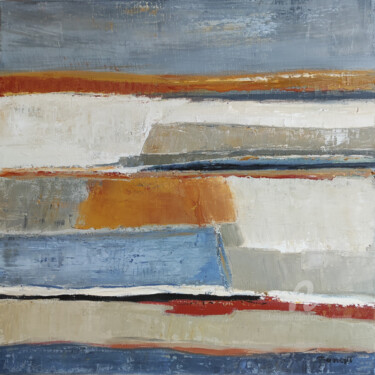Peinture intitulée "Terres d'argile" par Sophie Dumont, Œuvre d'art originale, Huile Monté sur Châssis en bois