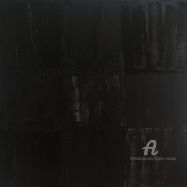 Schilderij getiteld "carbone" door Sophie Dumont, Origineel Kunstwerk, Olie Gemonteerd op Frame voor houten brancard