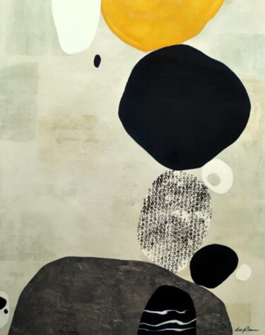 Картина под названием ""Cairn 2"" - Sophie Duplain, Подлинное произведение искусства, Акрил Установлен на Деревянная рама дл…