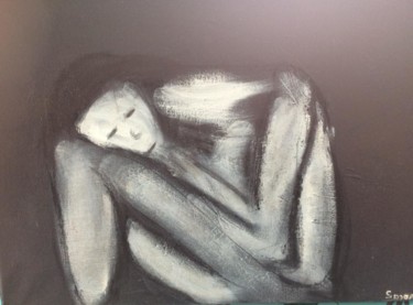 Peinture intitulée "la grande dame" par Soyop, Œuvre d'art originale, Huile