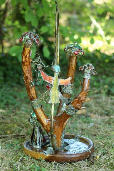 Sculpture intitulée "Le sabbat." par Sophie Et Lionel Pardessus, Œuvre d'art originale, Verre