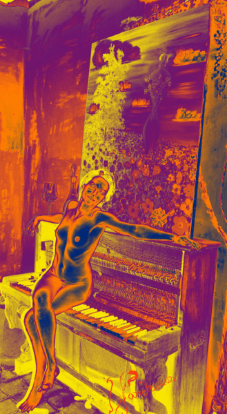 Fotografie mit dem Titel "Piano." von Sophie Et Lionel Pardessus, Original-Kunstwerk, Digitale Fotografie