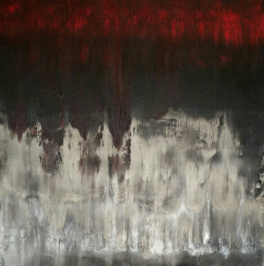 Peinture intitulée "En rouge et noir" par Sophie Haldi, Œuvre d'art originale, Autre
