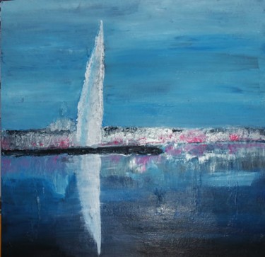 Painting titled "Geneva" by Sophie Haldi, Original Artwork, Acrylic