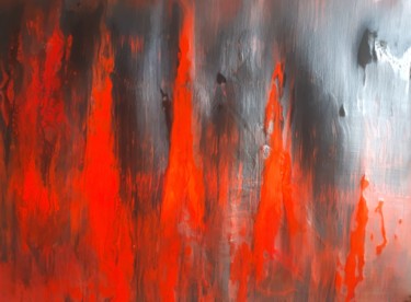 Painting titled "Red 2" by Sophie Haldi, Original Artwork