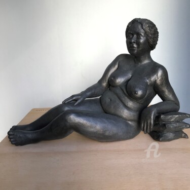 Sculpture intitulée "Odalisque - Scultur…" par Sophie Laurent Lazinier, Œuvre d'art originale, Terre cuite