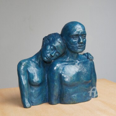 Скульптура под названием "Tendresse" - Sophie Laurent Lazinier, Подлинное произведение искусства, Бронза