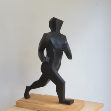 Escultura titulada "La coureuse" por Sophie Laurent Lazinier, Obra de arte original, Terracota