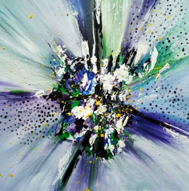 Картина под названием "Floral" - Sophie Lecesne, Подлинное произведение искусства, Акрил