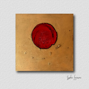 Peinture intitulée "Planète rouge" par Sophie Lecesne, Œuvre d'art originale, Acrylique Monté sur Châssis en bois