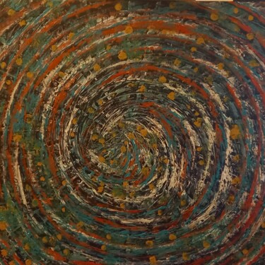 Картина под названием "Aspiration" - Sophie Leron Alcaïna, Подлинное произведение искусства, Масло Установлен на Деревянная…