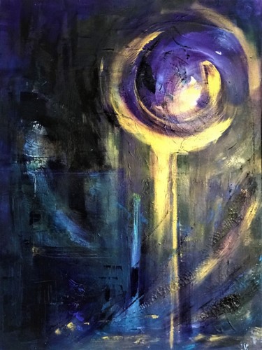 Peinture intitulée ""Emersion"" par Urielle, Œuvre d'art originale, Acrylique
