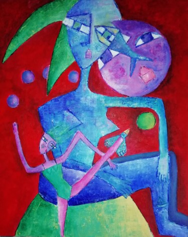 Pintura intitulada "La danseuse au clai…" por Sophie Maugin, Obras de arte originais, Acrílico