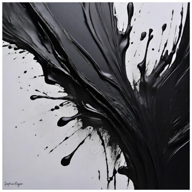 Digital Arts titled "Noir 1" by Sophie Nigen, Original Artwork, AI generated image