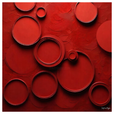 Цифровое искусство под названием "Rouge 2" - Sophie Nigen, Подлинное произведение искусства, Изображение, сгенерированное ИИ