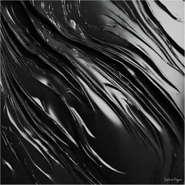 Digitale Kunst getiteld "Noir 2" door Sophie Nigen, Origineel Kunstwerk, AI gegenereerde afbeelding