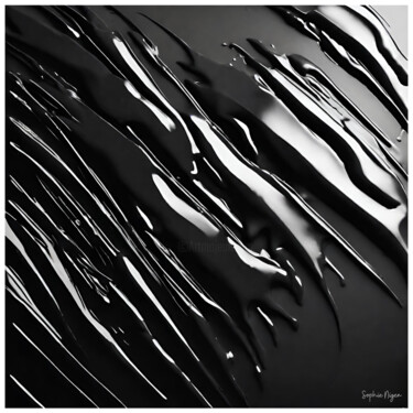 Arts numériques intitulée "Noir 3" par Sophie Nigen, Œuvre d'art originale, Image générée par l'IA