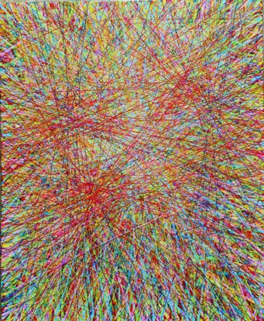 Картина под названием "Inextricable" - Sophie Nigen, Подлинное произведение искусства, Акрил Установлен на Деревянная рама д…