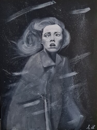 Painting titled "Anxiety" by Sophie Noachovitch, Original Artwork, Oil