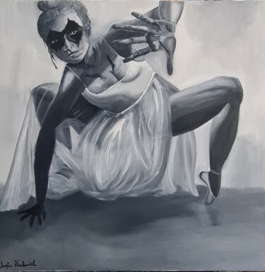 Painting titled "Stop ! Go Dance Aga…" by Sophie Noachovitch, Original Artwork, Oil
