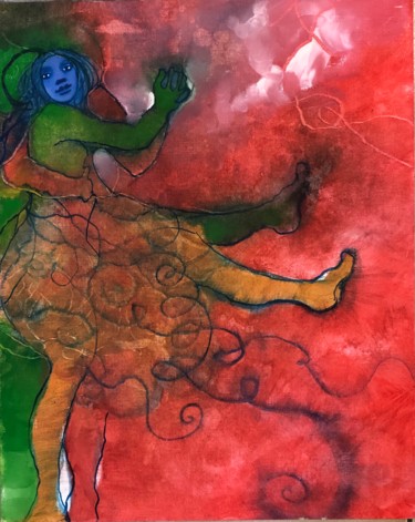 「Danseurs」というタイトルの絵画 Sophie Orlickiによって, オリジナルのアートワーク, オイル