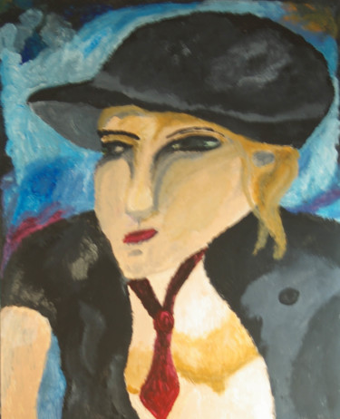 Painting titled "LA CAPITAINE" by Sophie Sala, Original Artwork