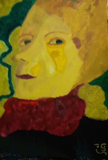 Painting titled "LORD JAUNE AU NEZ P…" by Sophie Sala, Original Artwork, Acrylic