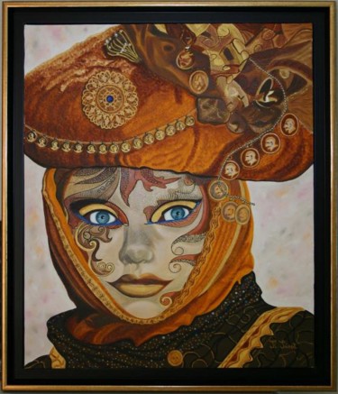 Peinture intitulée "Le regard de Sophia" par Sophie Sirot, Œuvre d'art originale