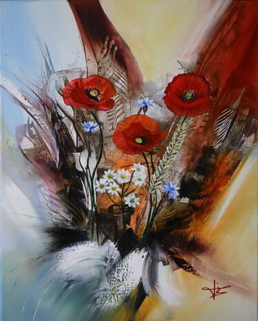 Peinture intitulée "img-0080-amapolas-9…" par Sophie Sirot, Œuvre d'art originale, Acrylique