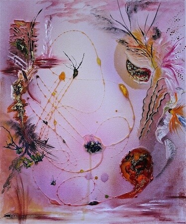 Peinture intitulée "Au-delà des apparen…" par Sophie Sirot, Œuvre d'art originale, Huile