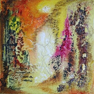 Peinture intitulée "La forêt enchantée" par Sophie Sirot, Œuvre d'art originale, Huile