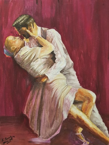 Peinture intitulée "tango" par Sophie Sunshine, Œuvre d'art originale