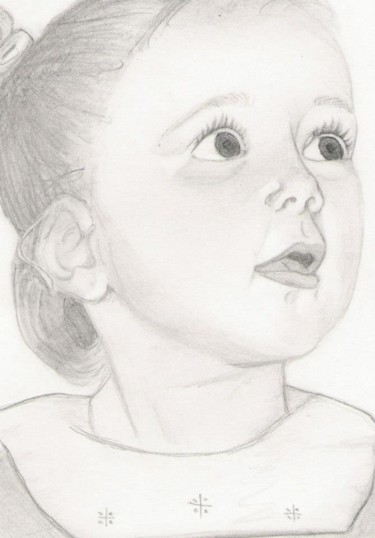 Dibujo titulada "Bébé" por Sophie Sunshine, Obra de arte original