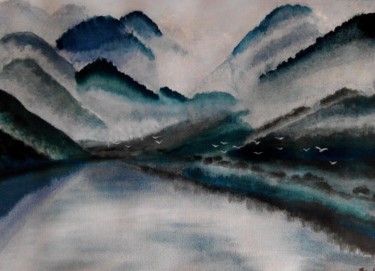 Painting titled "Chine" by Sophie Sunshine, Original Artwork, Acrylic