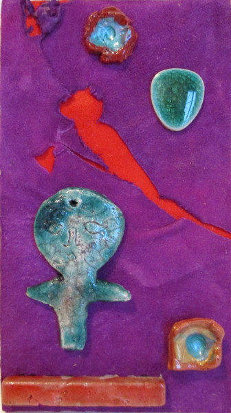 Γλυπτική με τίτλο "Ma déchirure" από Sophie Thiry, Αυθεντικά έργα τέχνης, Κεραμικά