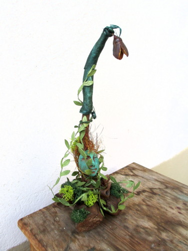 雕塑 标题为“Troll des bois” 由Sophie Thiry, 原创艺术品, 陶瓷